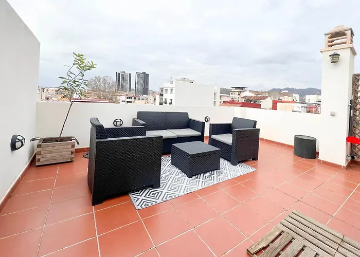 Apartamento Barcelo 30, terrace, center, garage on request, quite neighborhood, BA Málaga