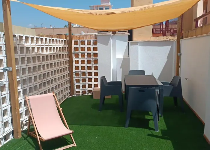 Estudio Centro Málaga Terraza y Barbacoa
