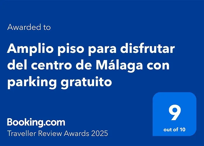 Amplio piso para disfrutar del centro de Málaga con parking gratuito
