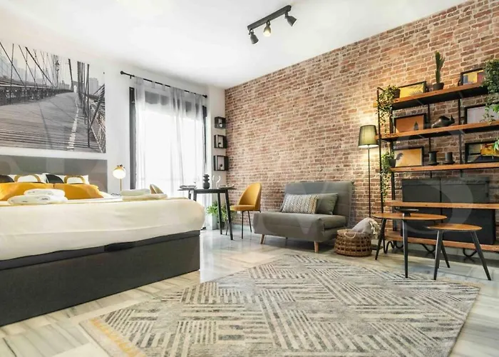 Modern Studio With Private Rooftop Terrace By Rems Málaga